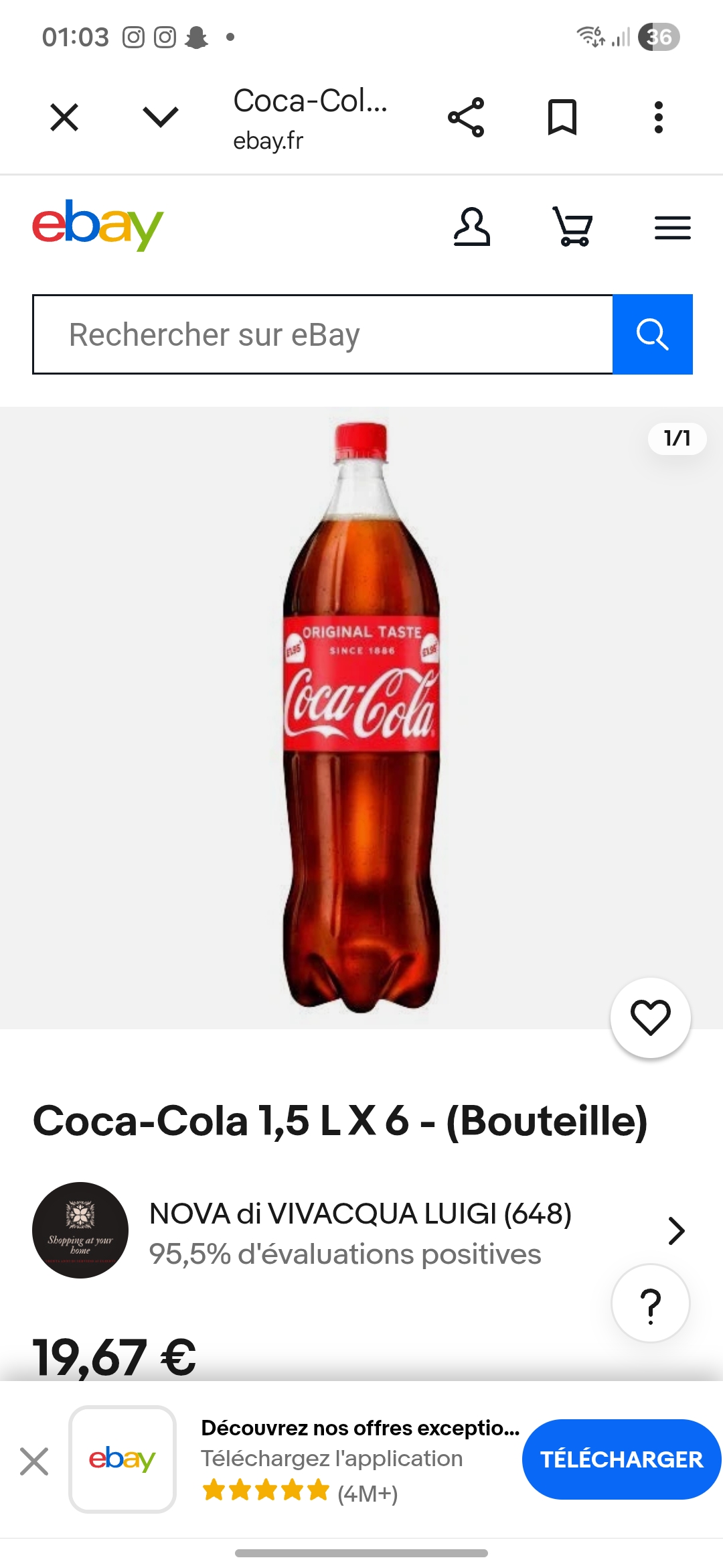 Coca cola 1,5l